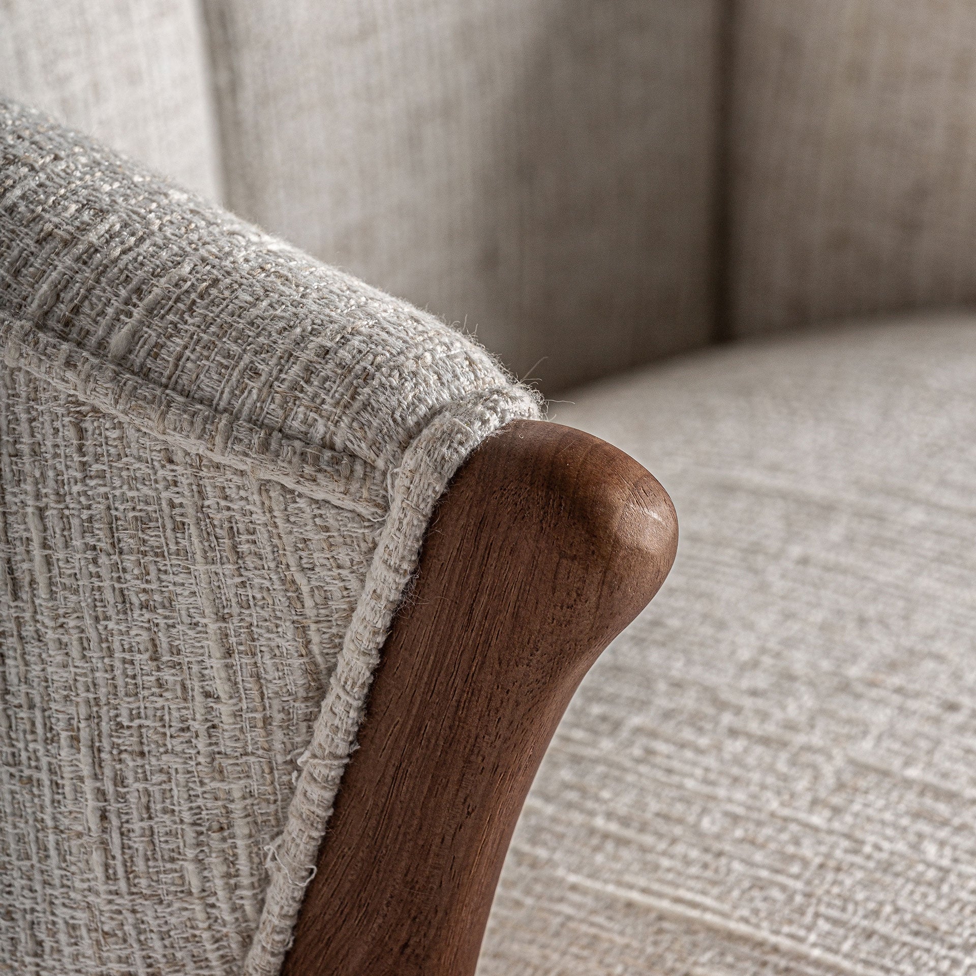 DOUZE Bar Stool Beige with Rubber Base