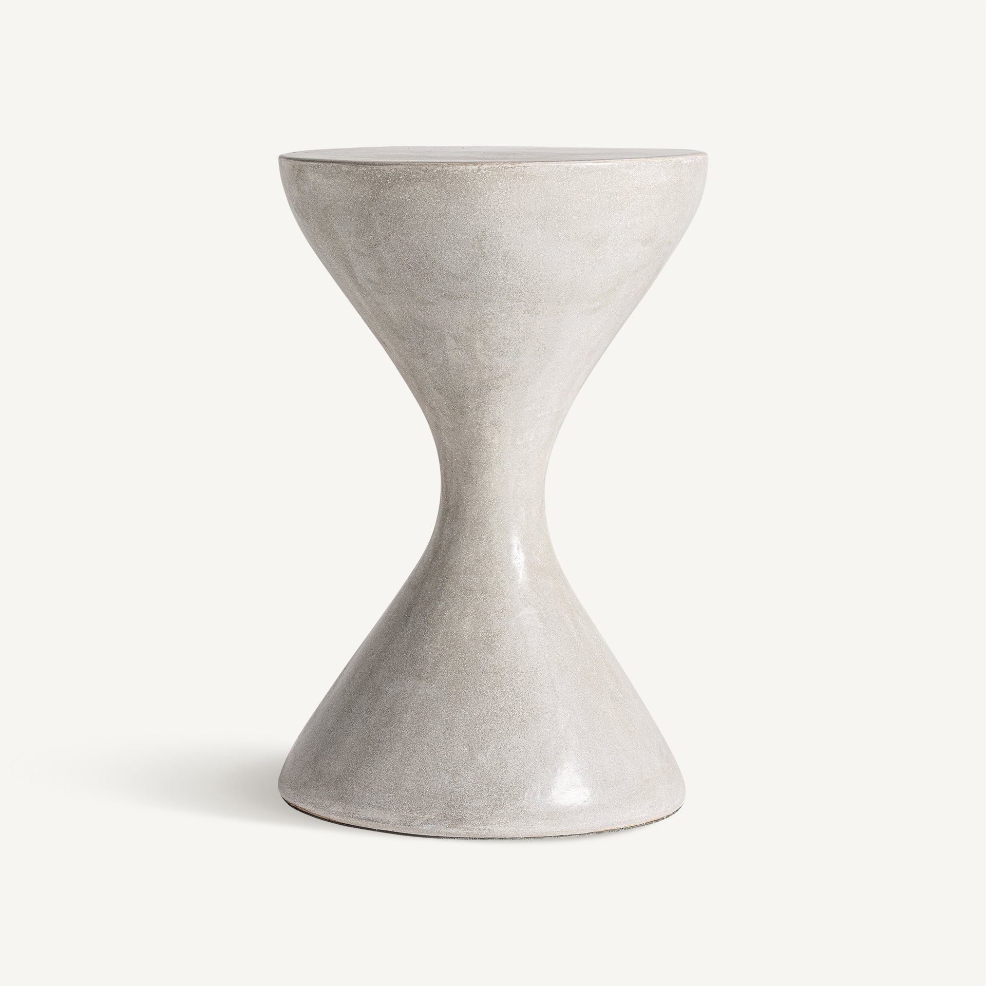 Beistelltisch in Sanduhrform TELFS grau