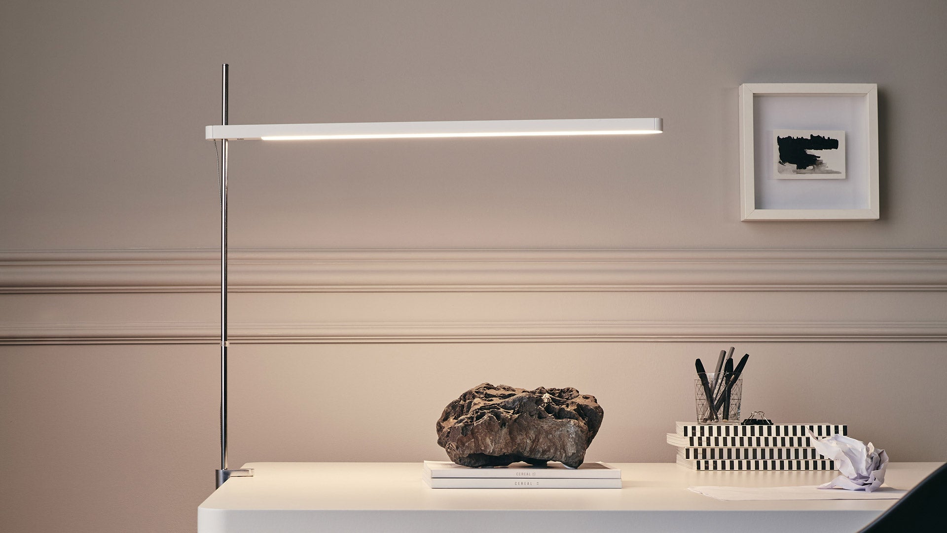 Lampa stołowa TALAK biały