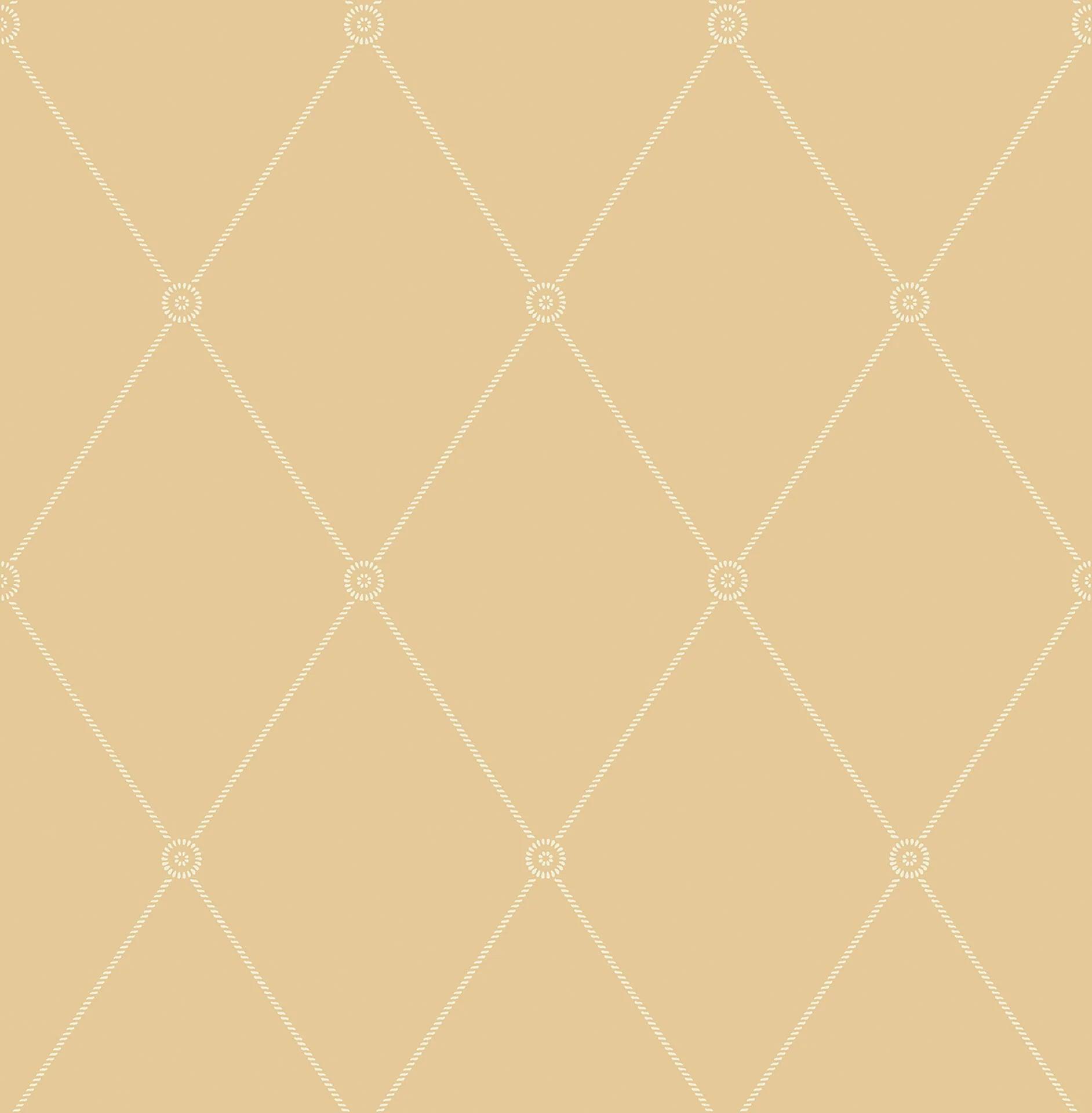 Tapeta ARCHIVE ANTHOLOGY - Large Georgian Rope Trellis ochra Cole & Son Default Title   Eye on Design