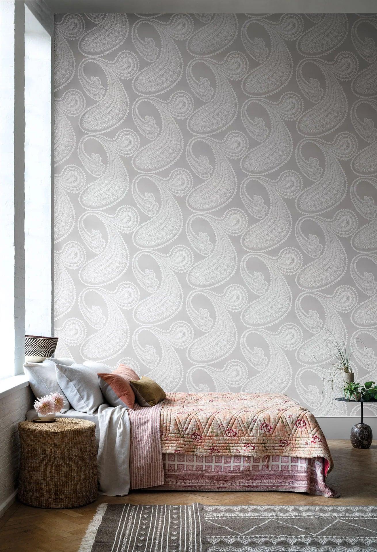 Wallpaper with Abstract Pattern CONTEMPORARY COLLECTION - Rajapur Blue