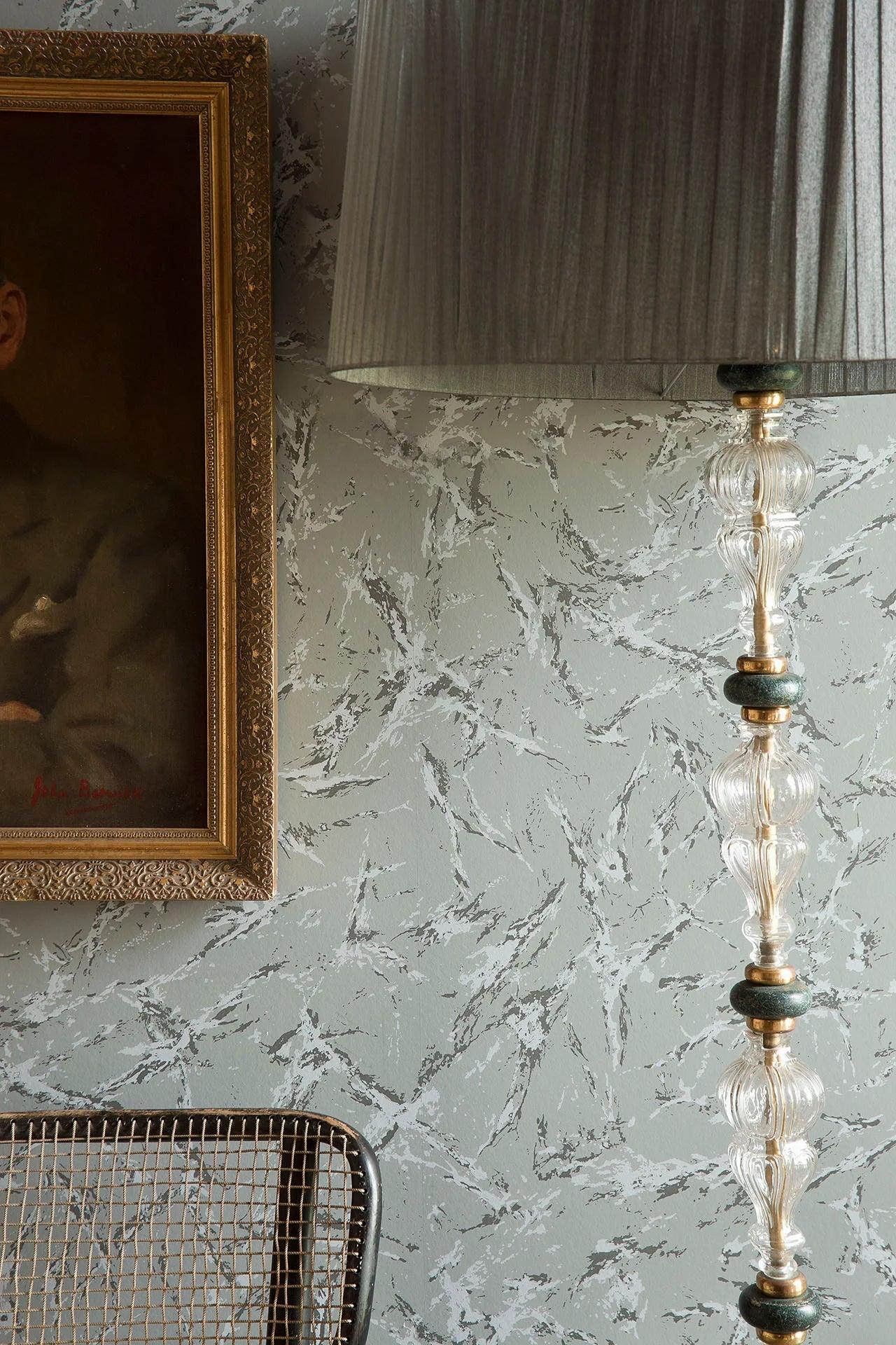 Tapeta z abstrakcyjnym wzorem imitującym marmur FOUNDATION - Marble czarny