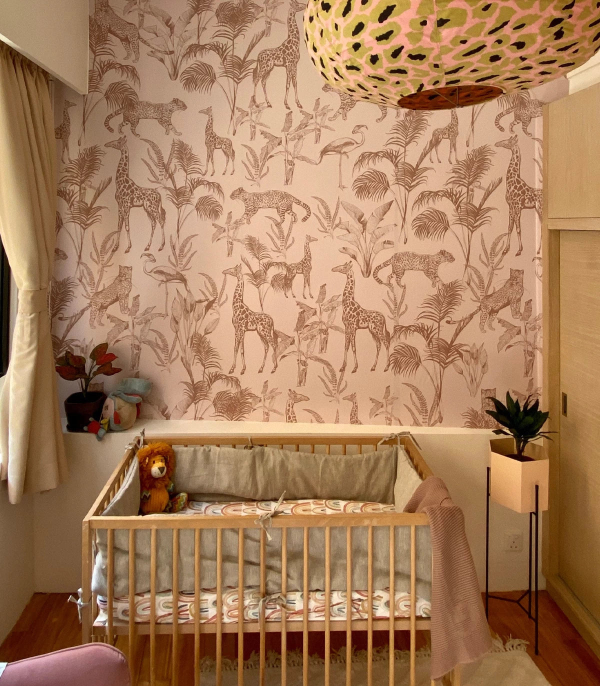 Safari Beige Animal Print Wallpaper Brown with Beige