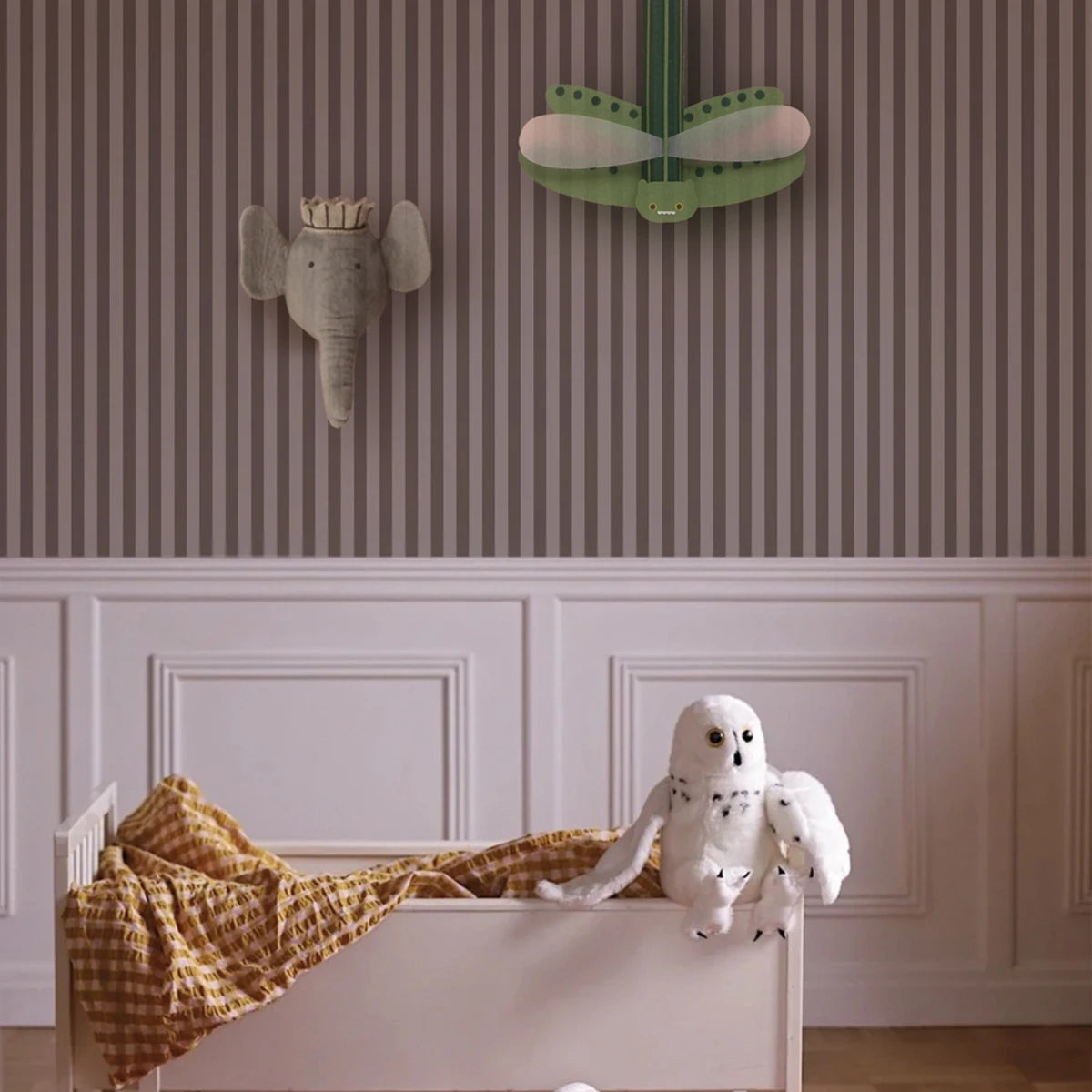 Non-woven wallpaper in stripes STRIPE WHISPER BLUSH powder pink