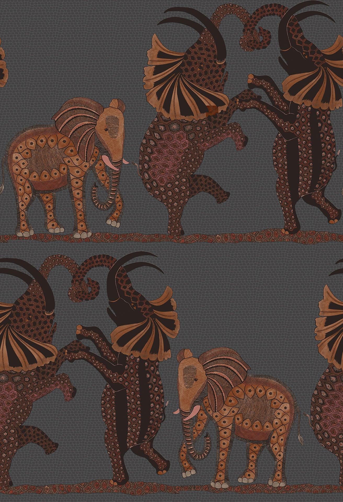 Tapeta THE ARDMORE COLLECTION - Safari Dance grafitowy Cole & Son    Eye on Design
