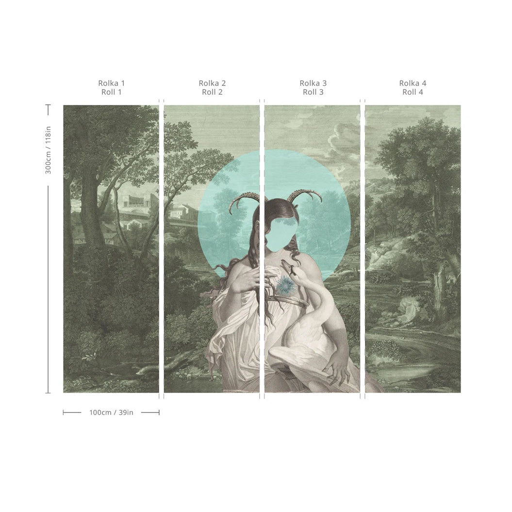 Tapeta flizelinowa ZODIAC MUSE zielony