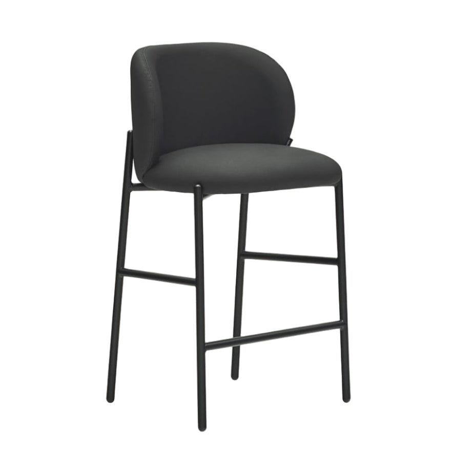 Krzesło barowe MOGI czarna ekoskóra