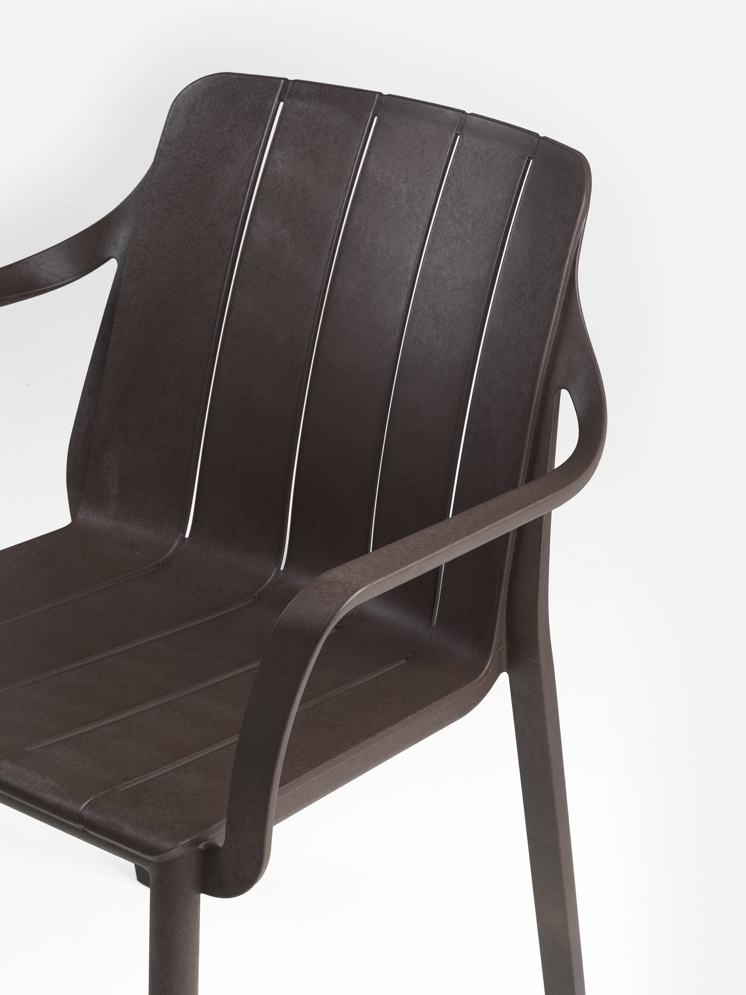 Outdoor chair with armrests TIBERINA anthracite