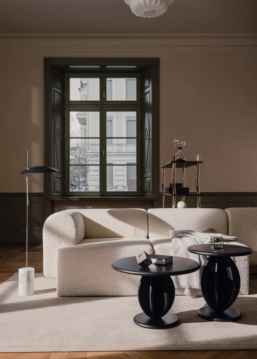 Sofa modulowa TORI - moduł środkowy jasnoszary boucle