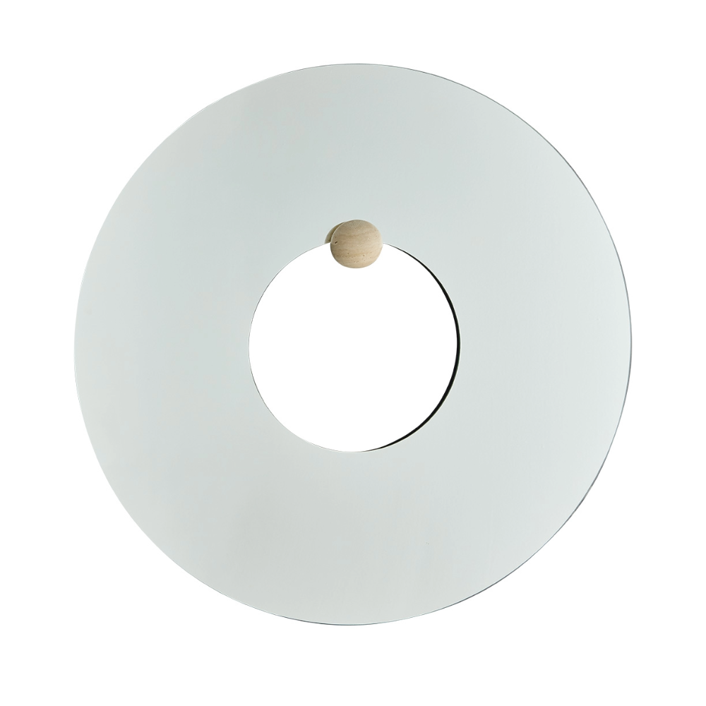 CASTELLUM Round Mirror Travertine