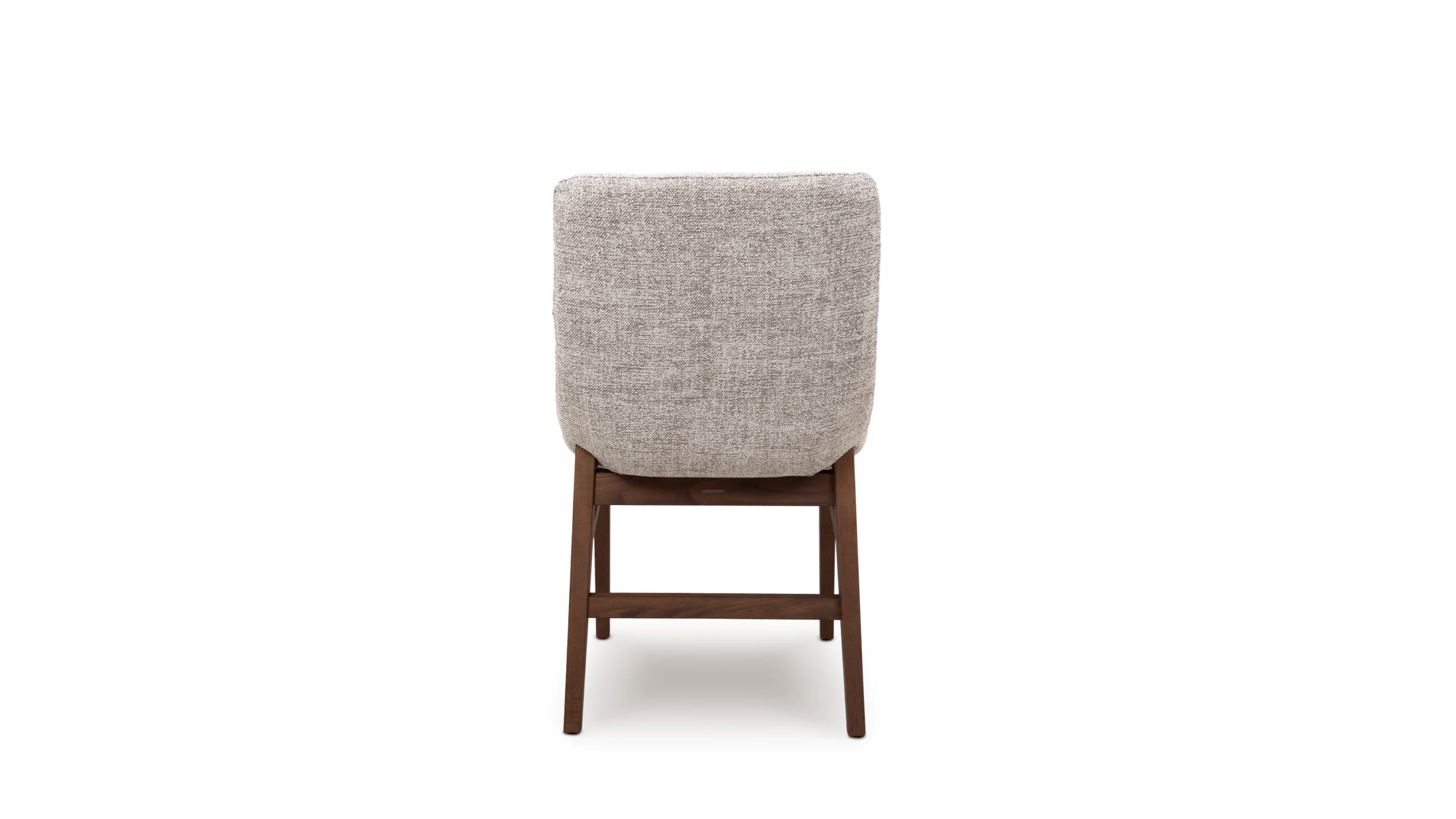 WAVE upholstered chair with wooden base