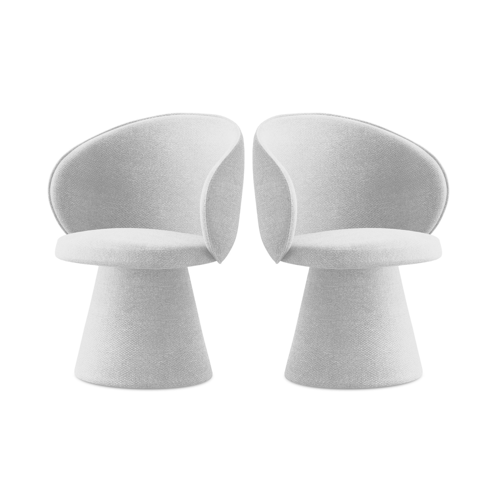 Krzesło UALA srebrny boucle