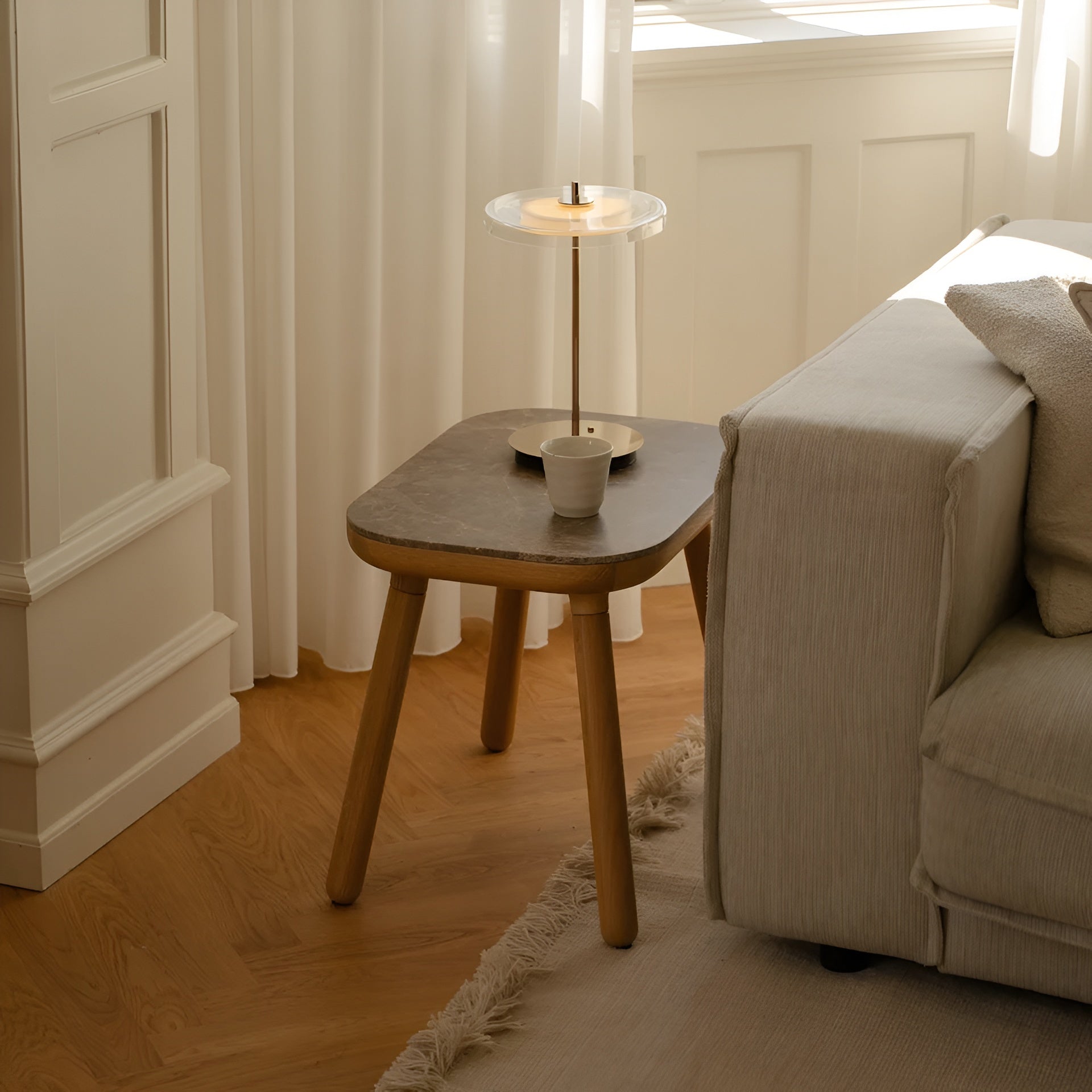 ASTERIA GLASS MOVE Table Lamp with Gold Base [Klaudia] [wymiary]