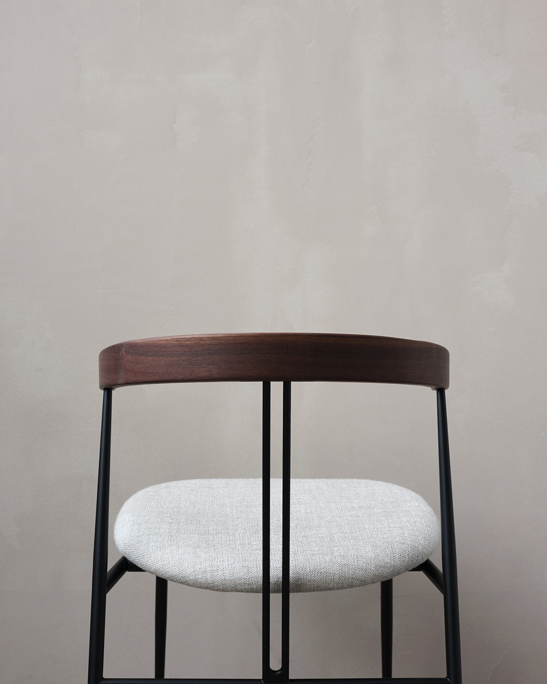 Upholstered Chair VIOLIN Walnut Wood