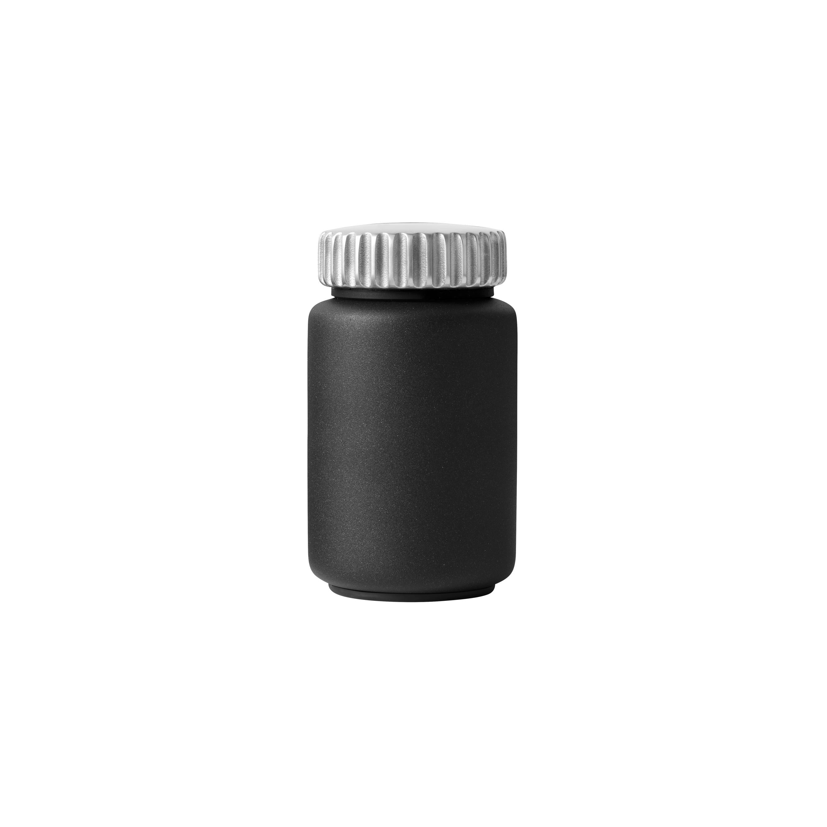 VIPP Black and Gray Salt and Pepper Shaker Set