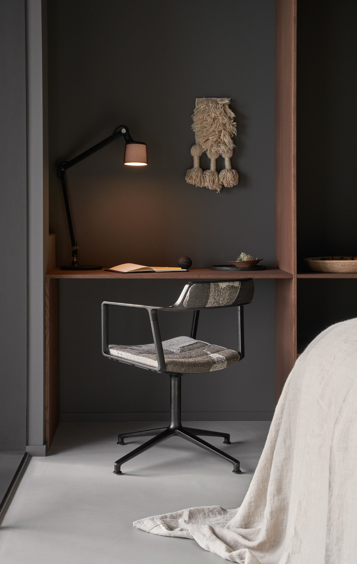 Lampa biurkowa 521 czarny metal