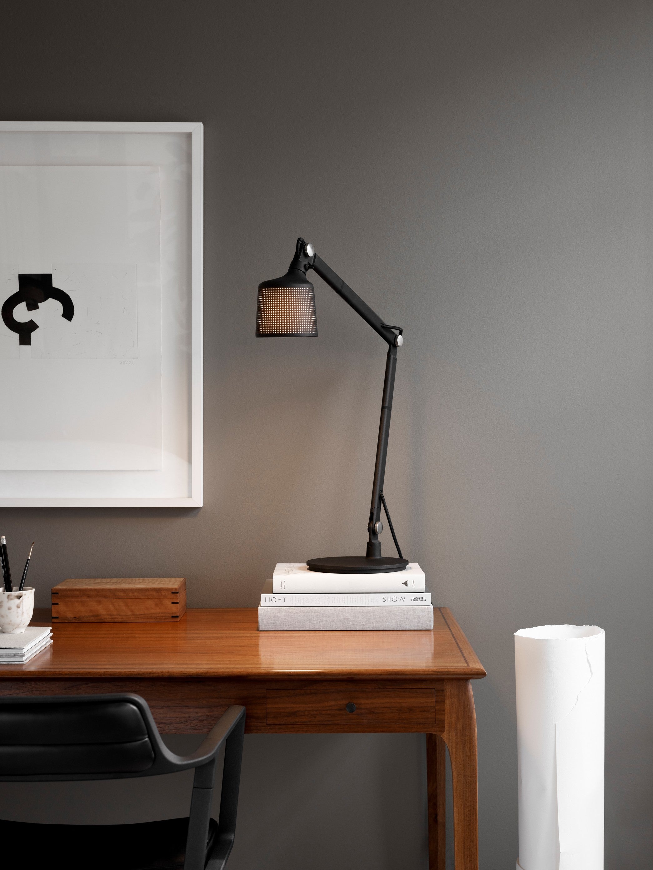 Lampa biurkowa 521 czarny metal