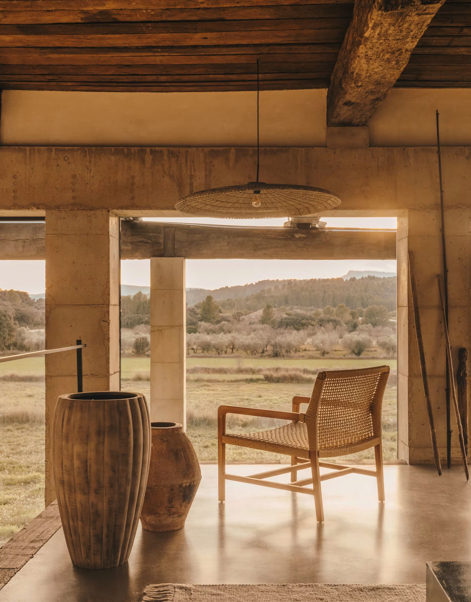 Lampa wisząca CRUILLES trawa morska La Forma    Eye on Design