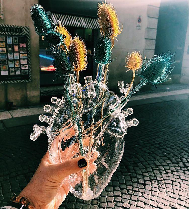 Wazon szklany LOVE IN BLOOM przezroczysty Seletti    Eye on Design