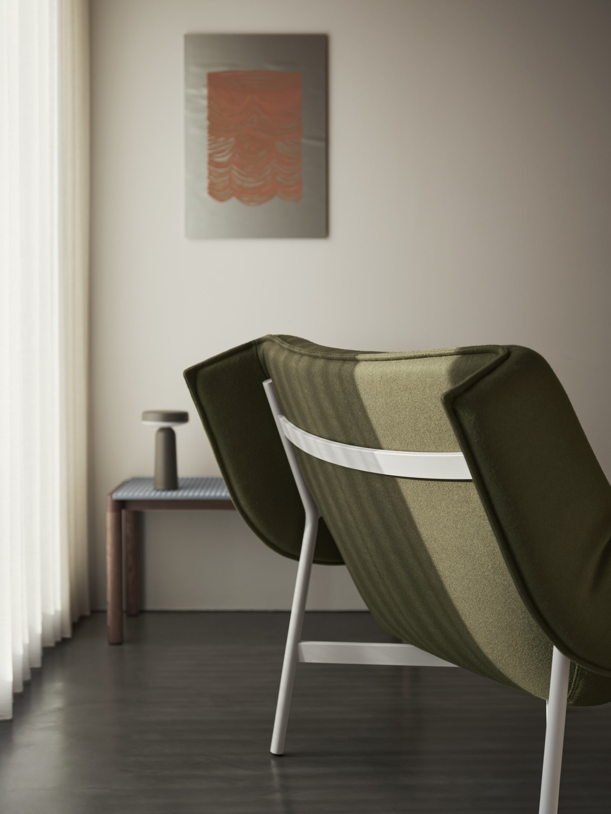 Portable outdoor lamp EASE taupe