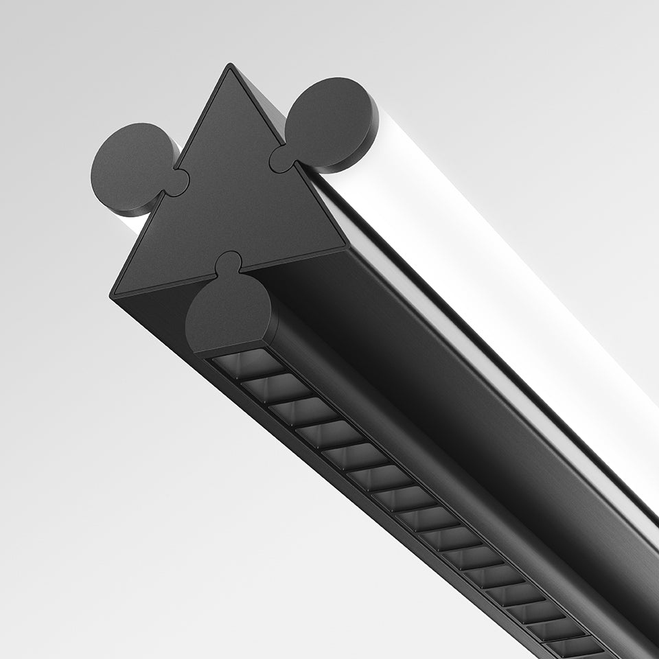 Pendelleuchte DREISPITZ HORIZONTAL schwarz