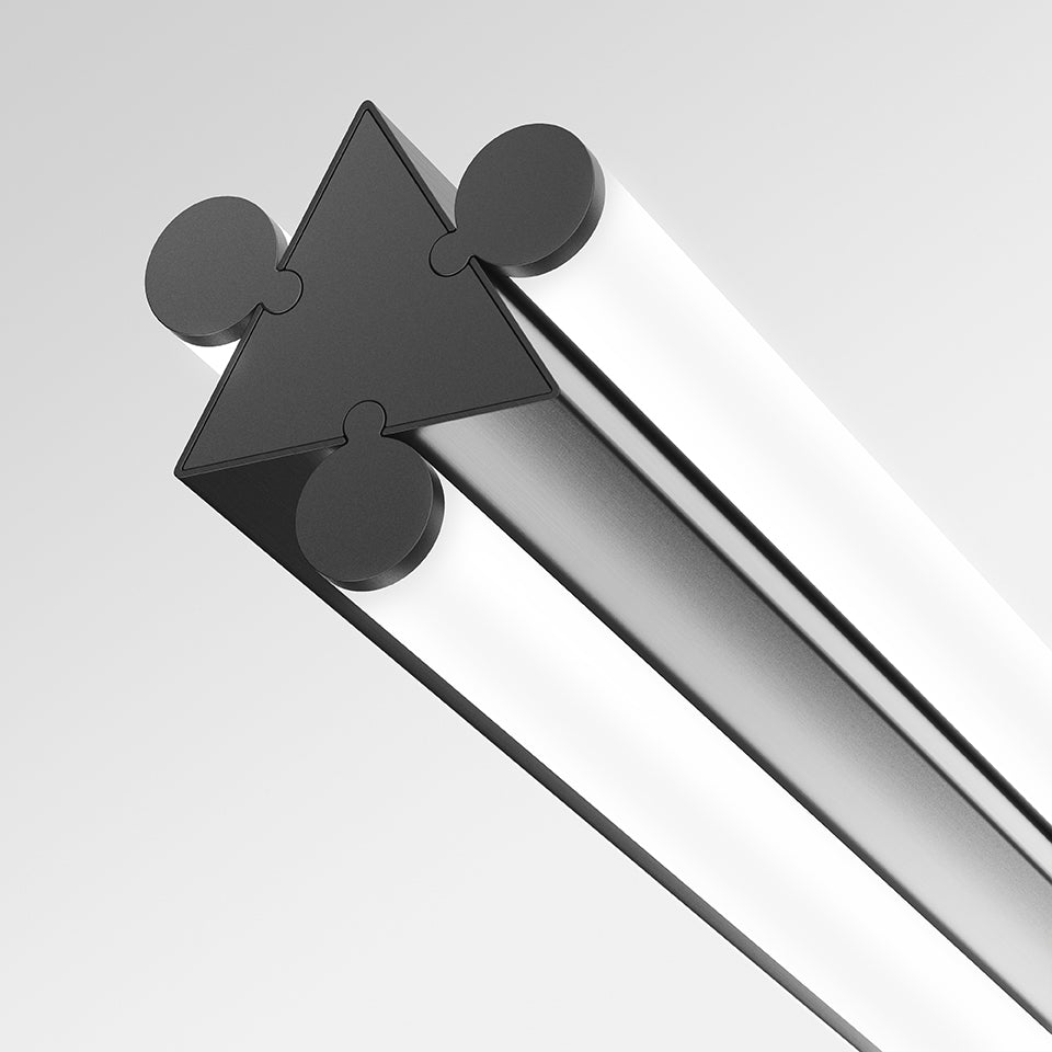 Pendelleuchte DREISPITZ HORIZONTAL schwarz