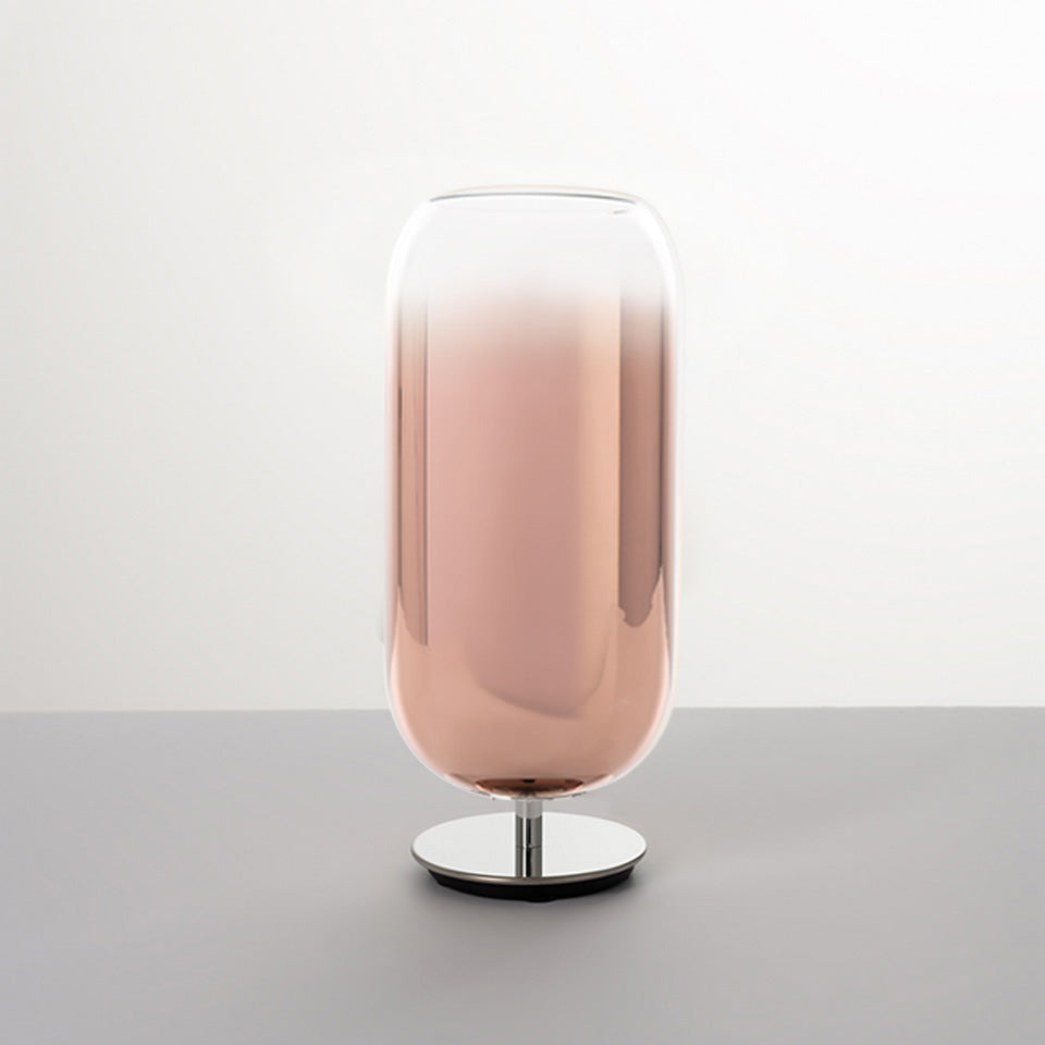 Lampa stołowa GOPLE miedziany ze srebrną podstawą