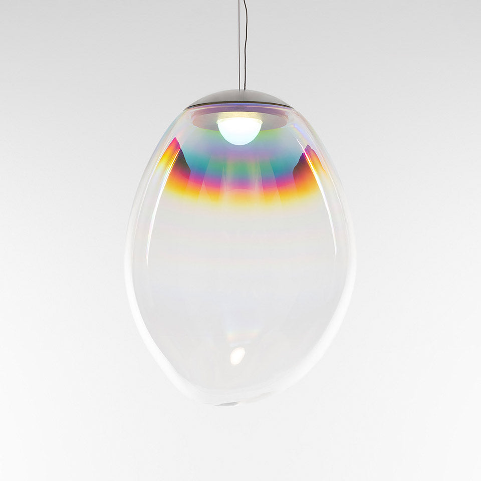 Pendelleuchte STELLAR NEBULA opalisierendes Blasglas