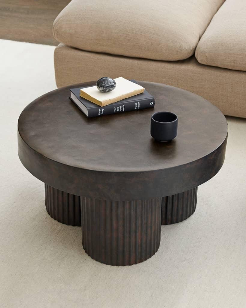 norr11 gear coffee table Set of Gear tables black concrete – NORR11 – Eye on Design