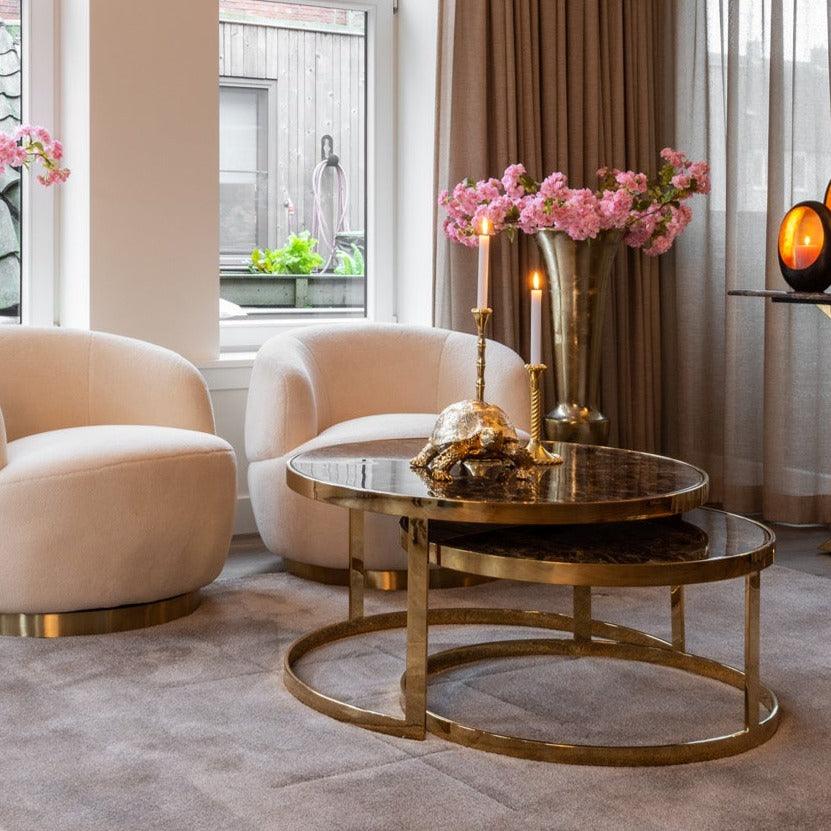 Złoty pojemnik w kształcie żółwia, marka Richmond Interiors