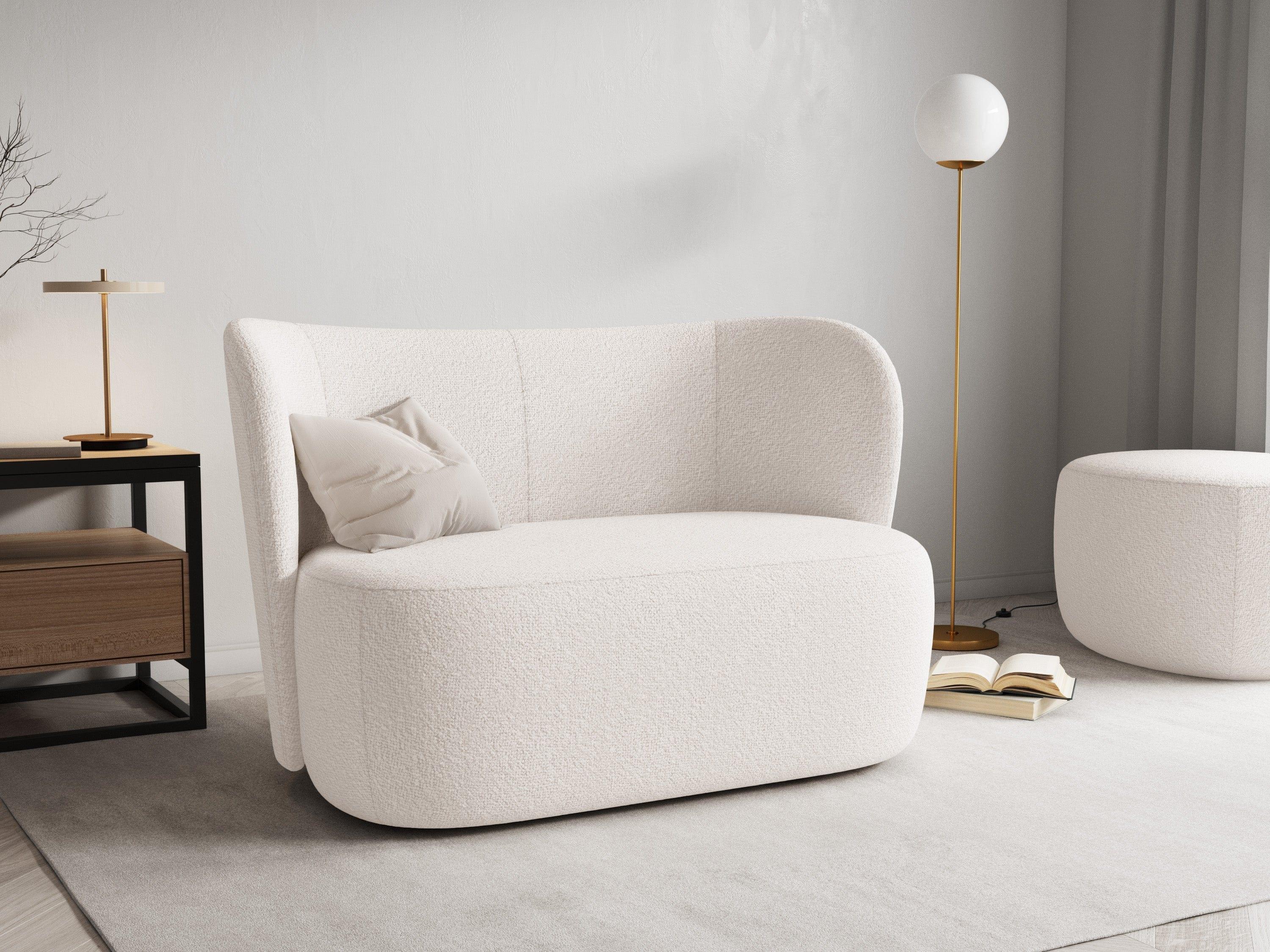 Sofa 2-osobowa SAAMIT boucle beżowy Micadoni    Eye on Design