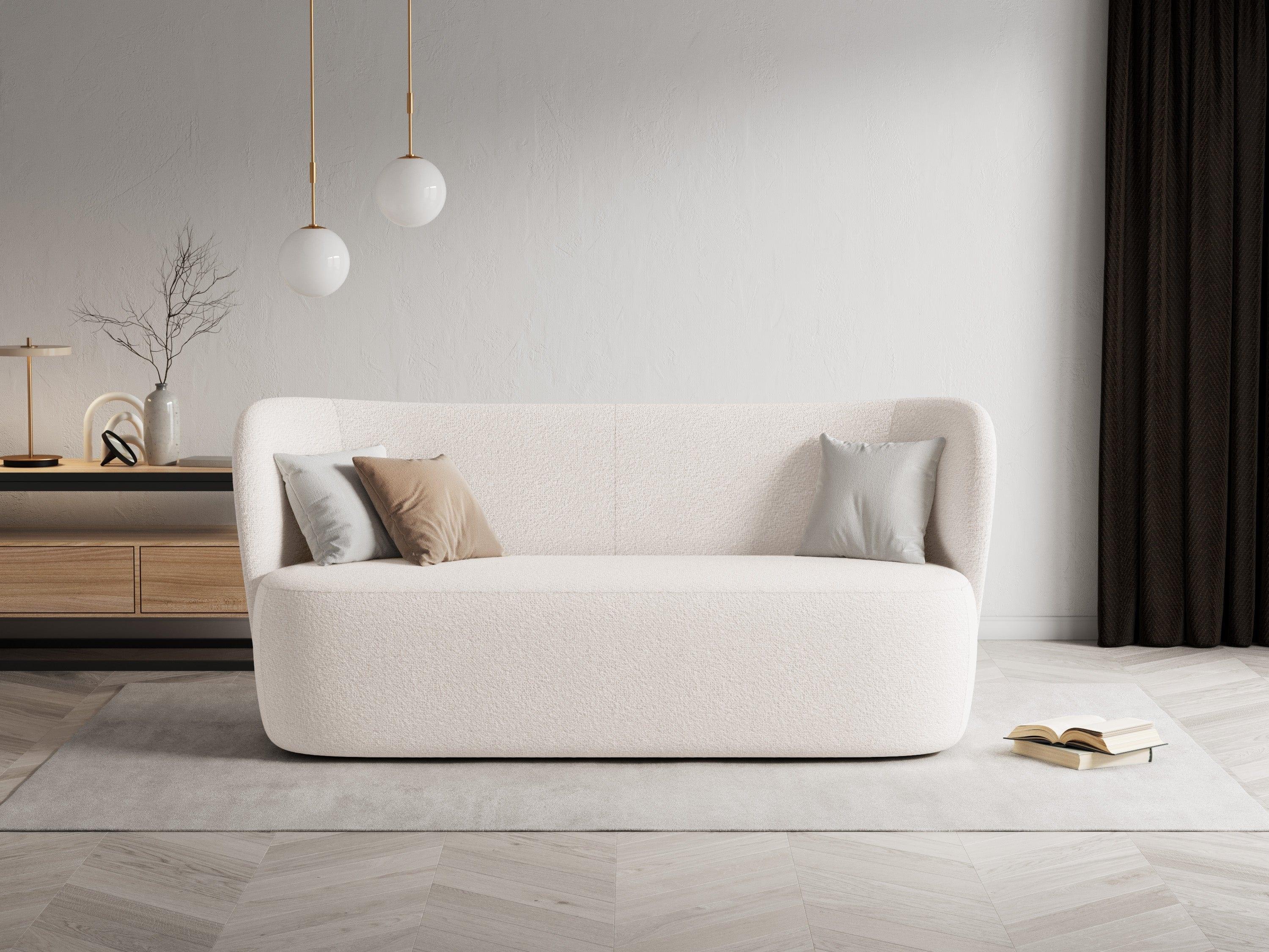 Sofa 3-osobowa SAAMIT boucle beżowy Micadoni    Eye on Design