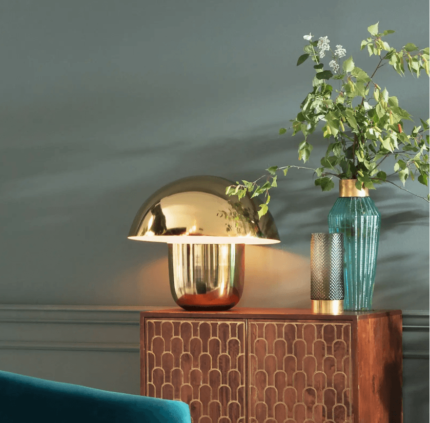 Lampa stołowa MUSHROOM złoty Kare Design    Eye on Design