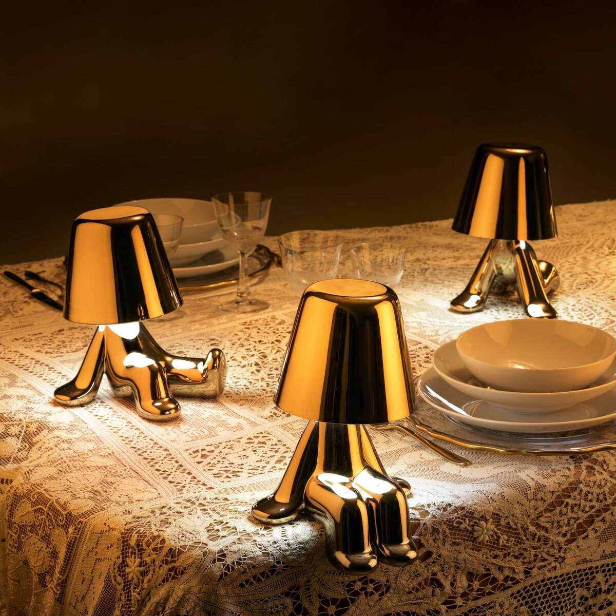 Lampka GOLDEN BROTHER TOM złoty Qeeboo    Eye on Design